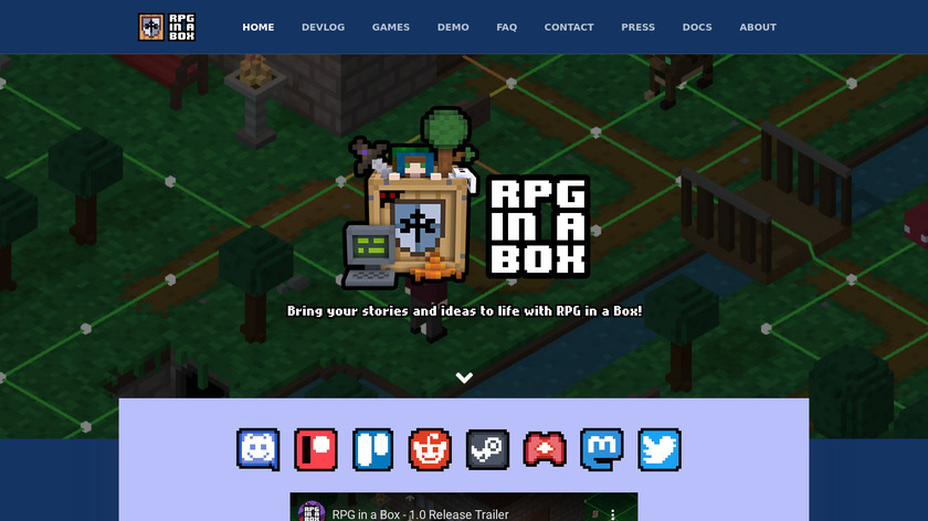 RPG in a Box Landing Page