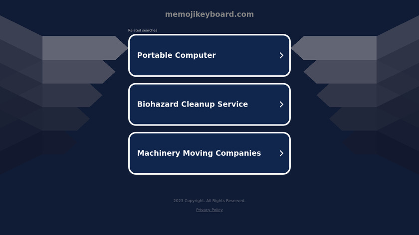 Memoji Keyboard Landing Page