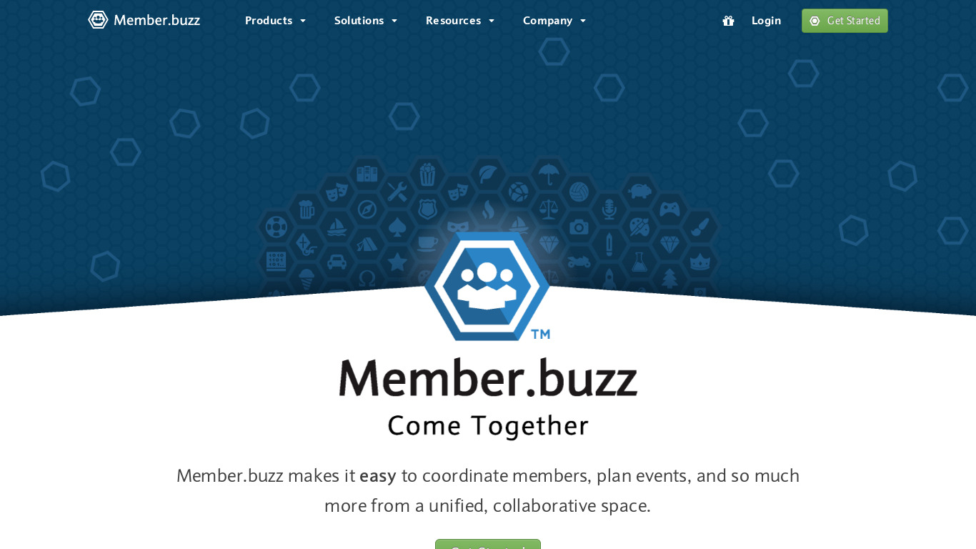 Member.buzz Landing page