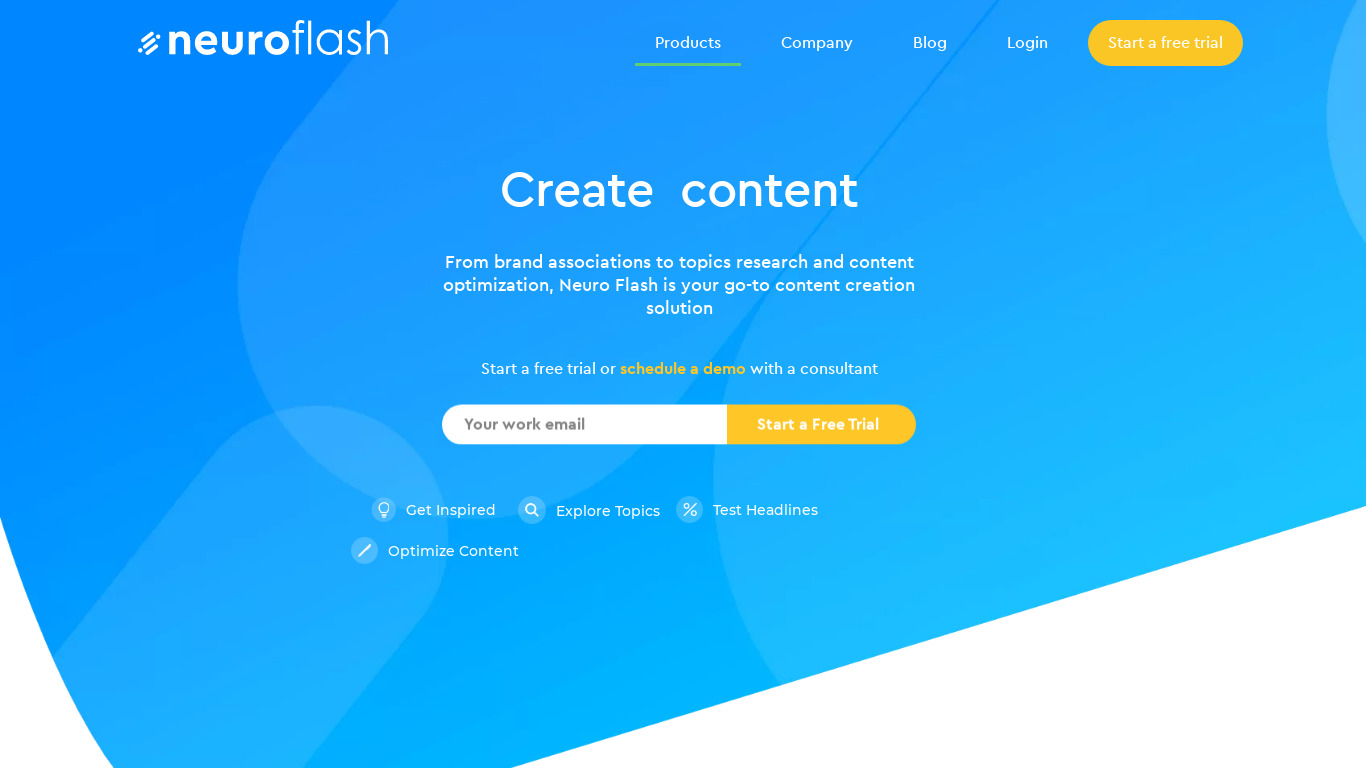 neuro-flash.com Tester Landing page