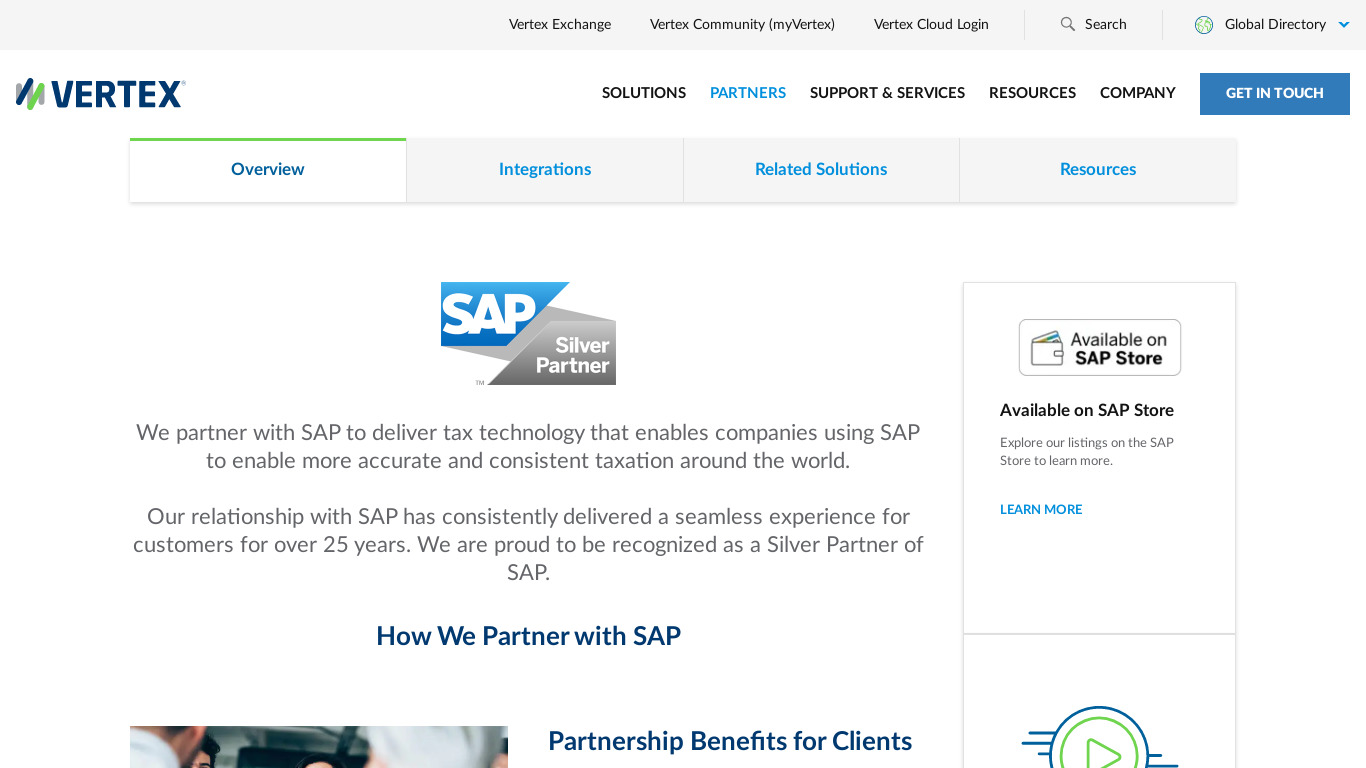 SAP Tax & Revenue Management Landing page