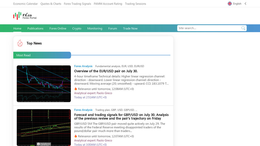 Forex Portal Landing Page