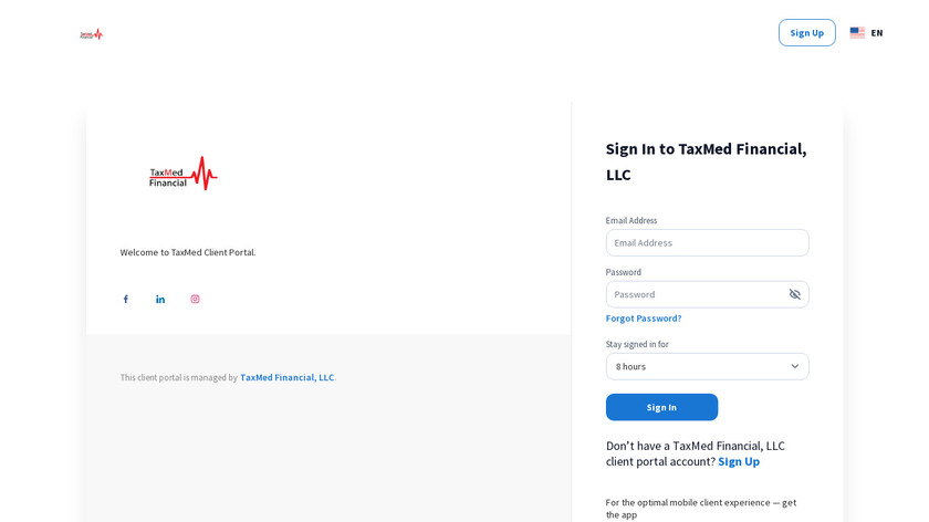 TaxDome Landing Page