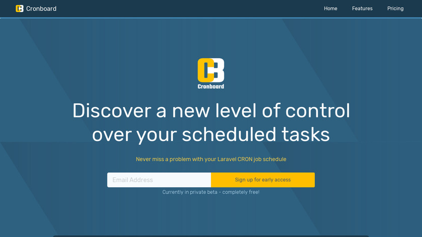 Cronboard.io Landing Page