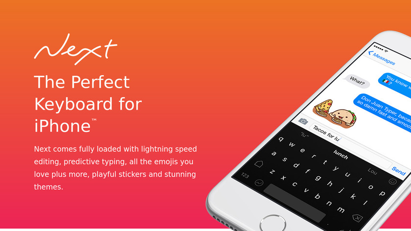 Next Keyboard Landing Page