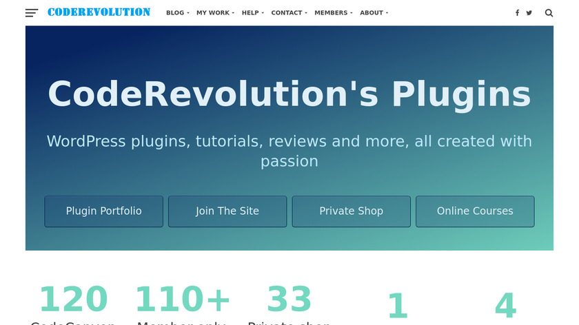 CodeRevolution Landing Page