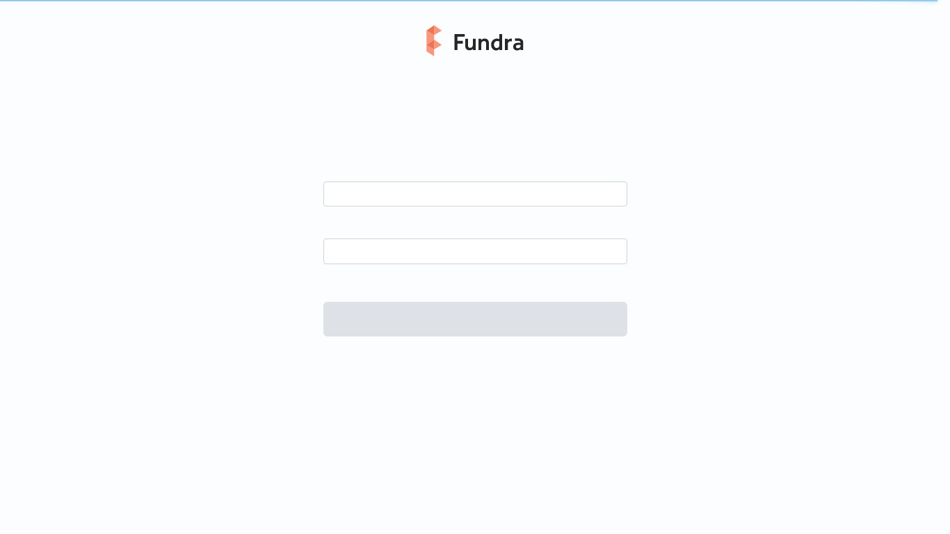 Fundra Landing page