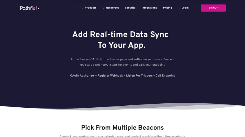 Pathfix Beacon Landing Page