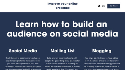 Improve your online presence image