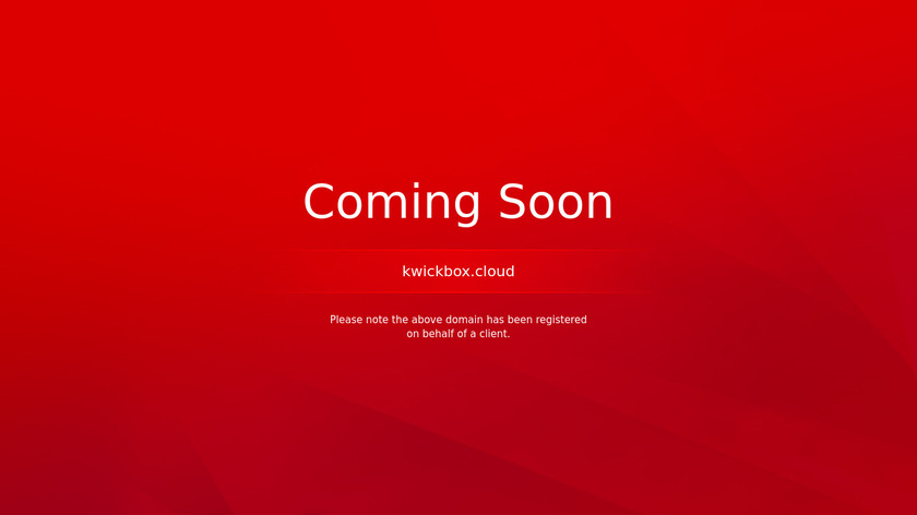 KwickBox Landing Page