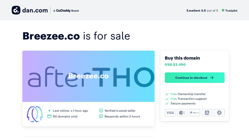 Breezee Landing Page