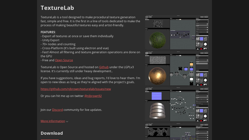 TextureLab Landing Page