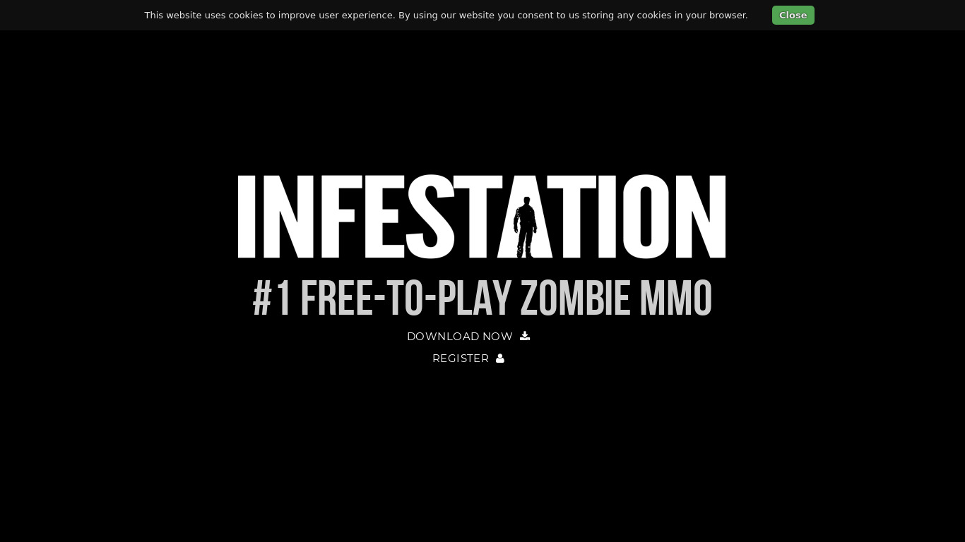 Infestation: The New Z Landing page