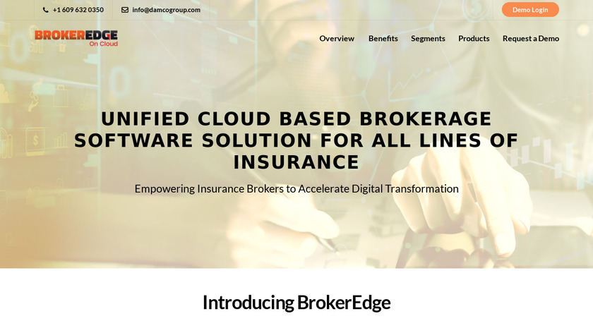 Broker Edge Cloud Landing Page