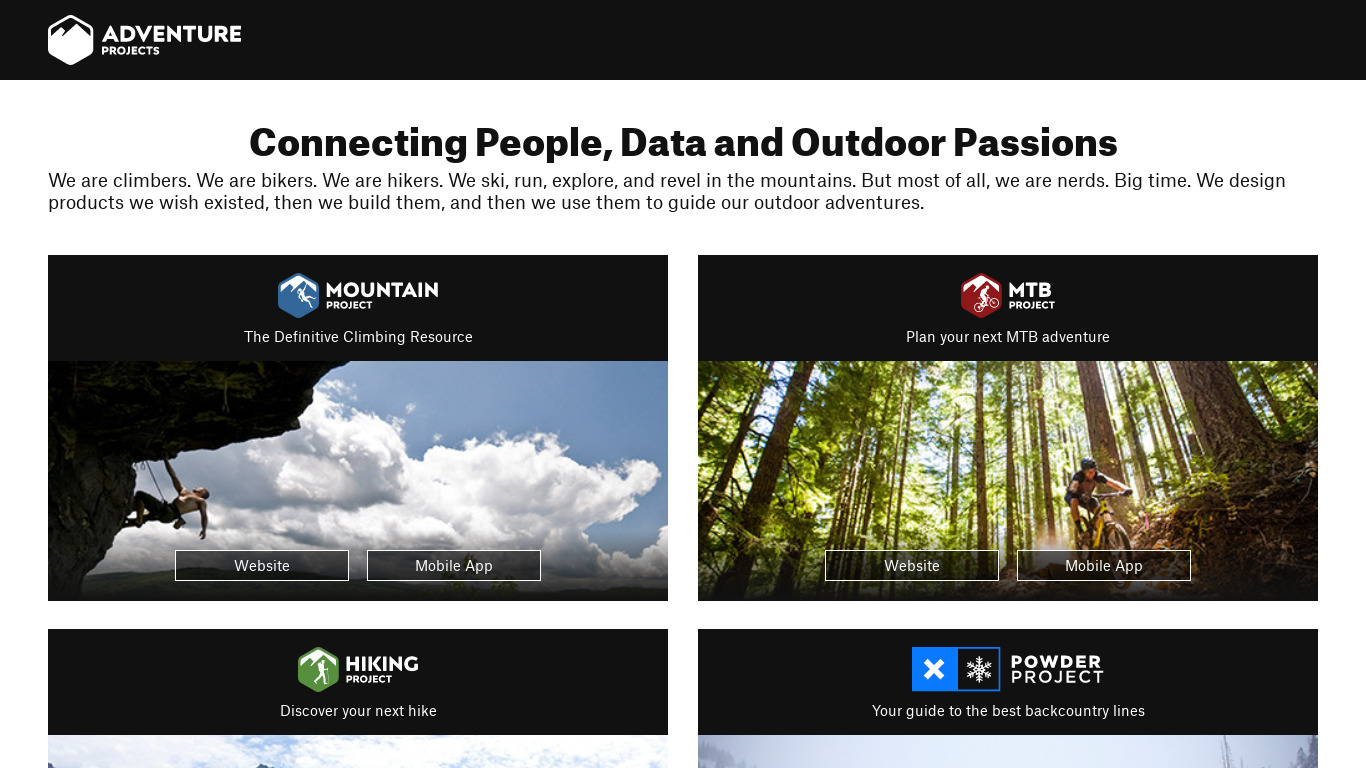 National Park Trail Guide Landing page