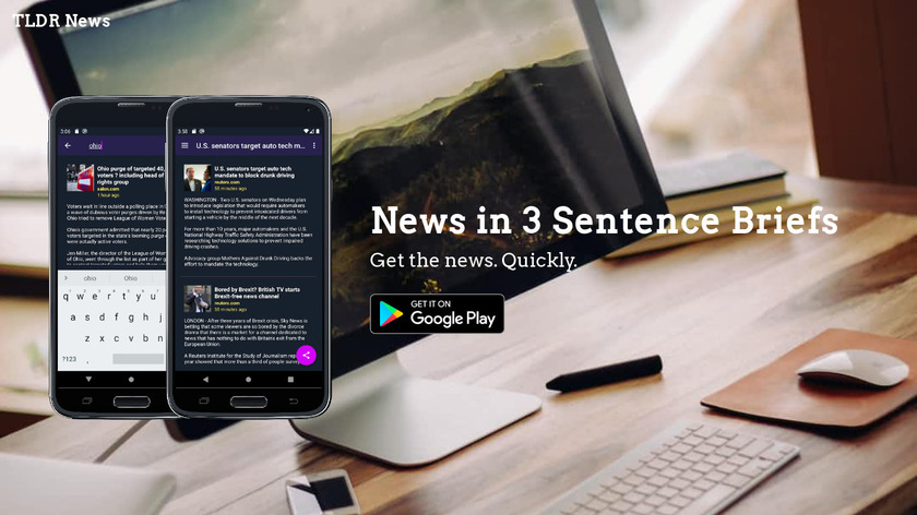 TLDR World News Landing Page