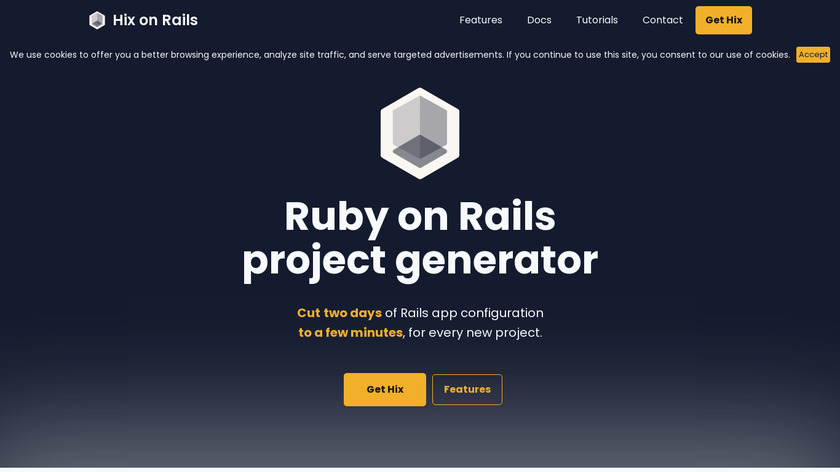 Hix on Rails Landing Page