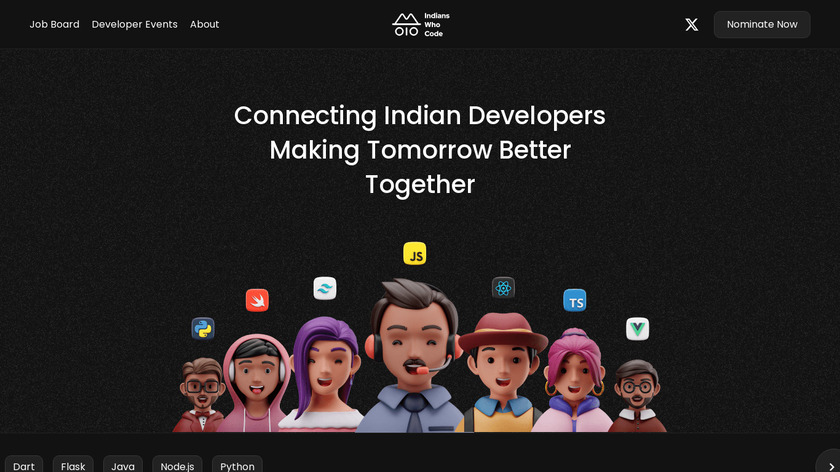 Indians Who Code Landing Page