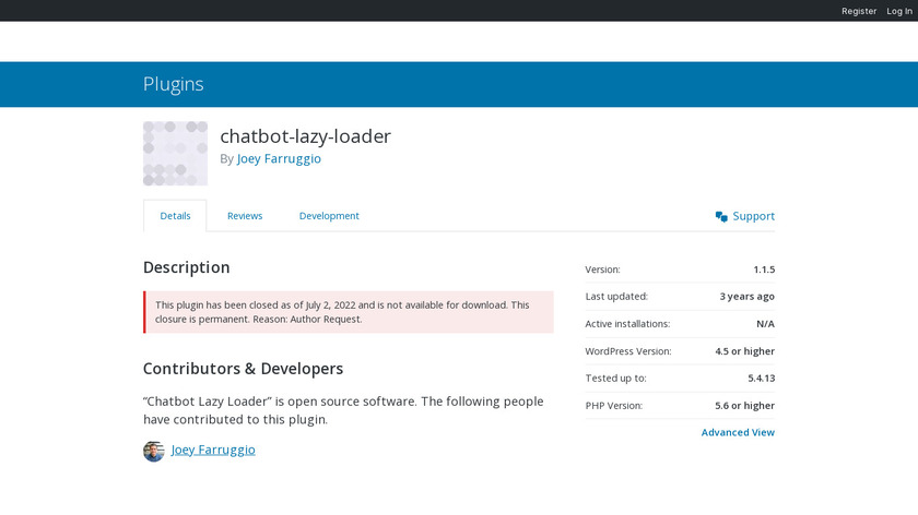 Chatbot Lazy Loader Landing Page