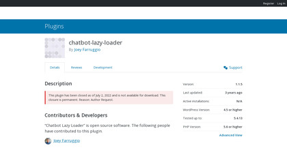 Chatbot Lazy Loader screenshot