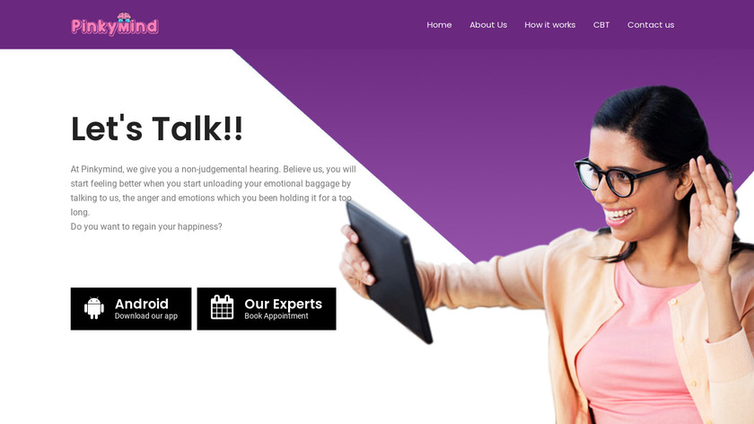 PinkyMind Landing Page