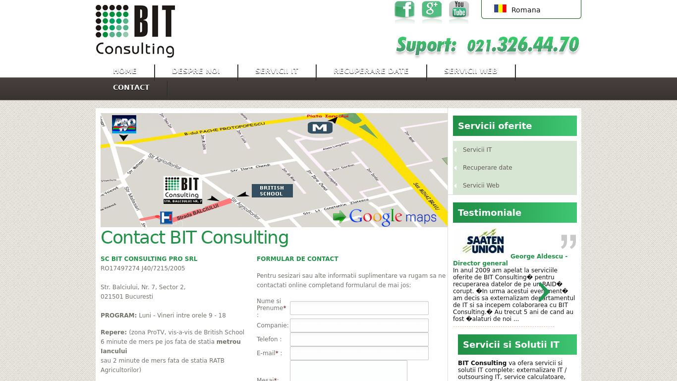 BIT-Consulting GmbH Landing page