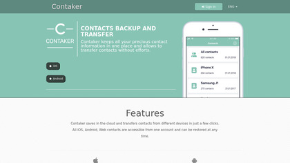 Contaker. Transfer contacts. image