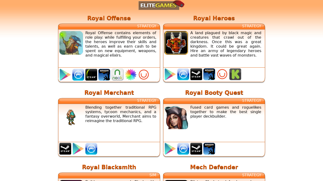 Royal Booty Quest Landing page