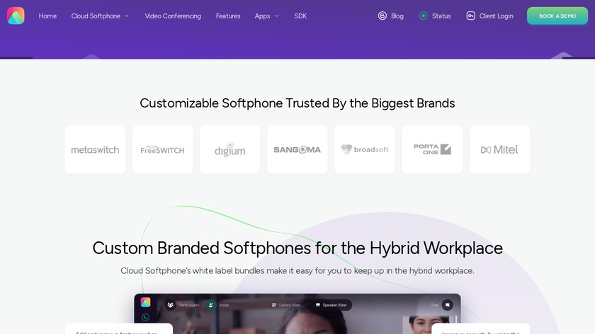 Cloud Softphone Landing Page