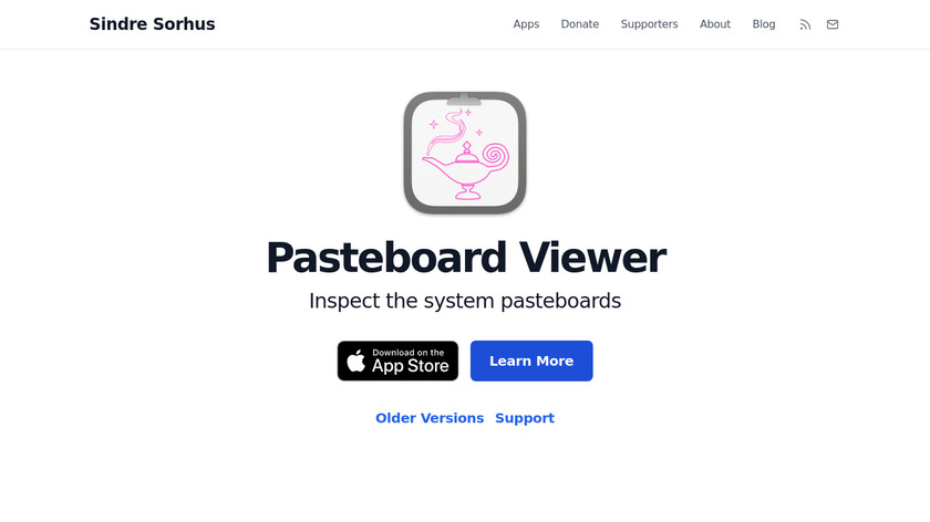 Pasteboard Viewer Landing Page