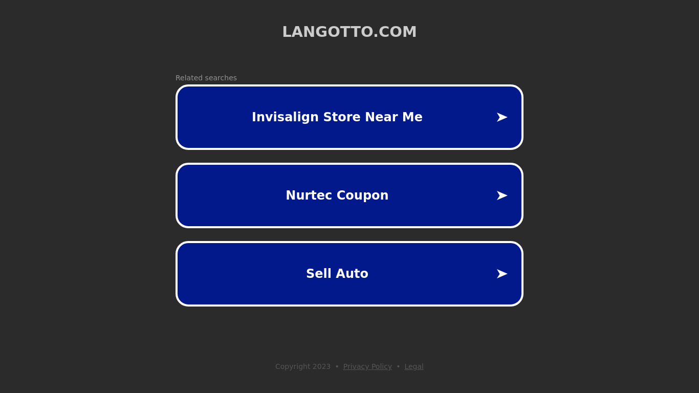 Langotto Landing page