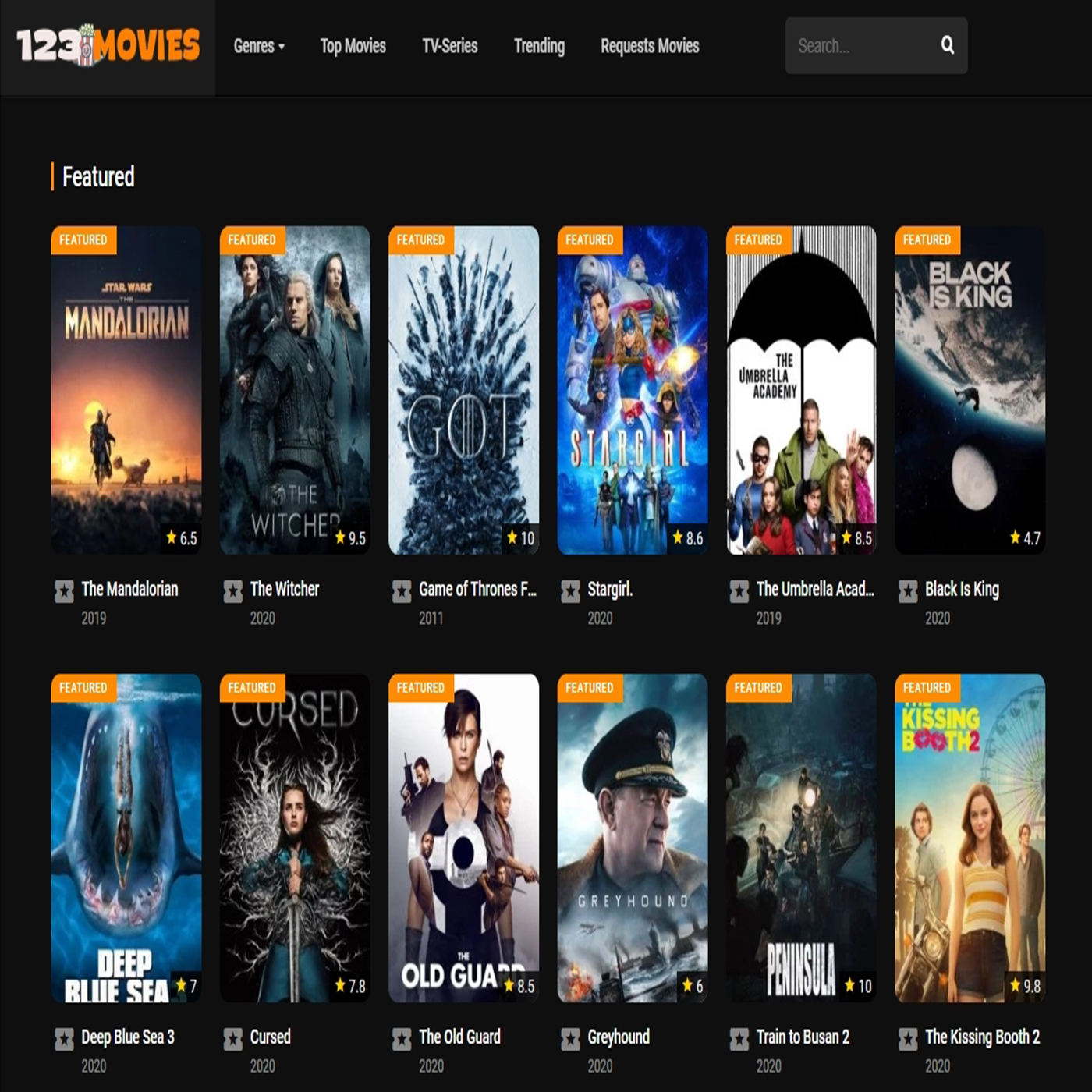 1123movies.to Landing page