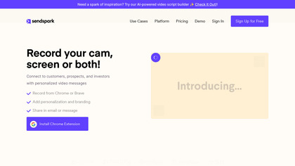 Sendspark for Chrome image