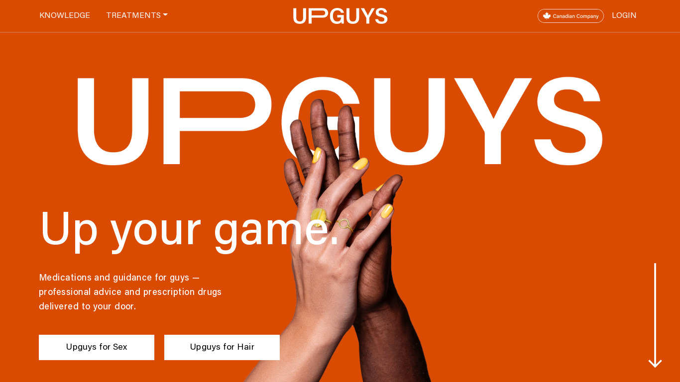 Upguys Landing page