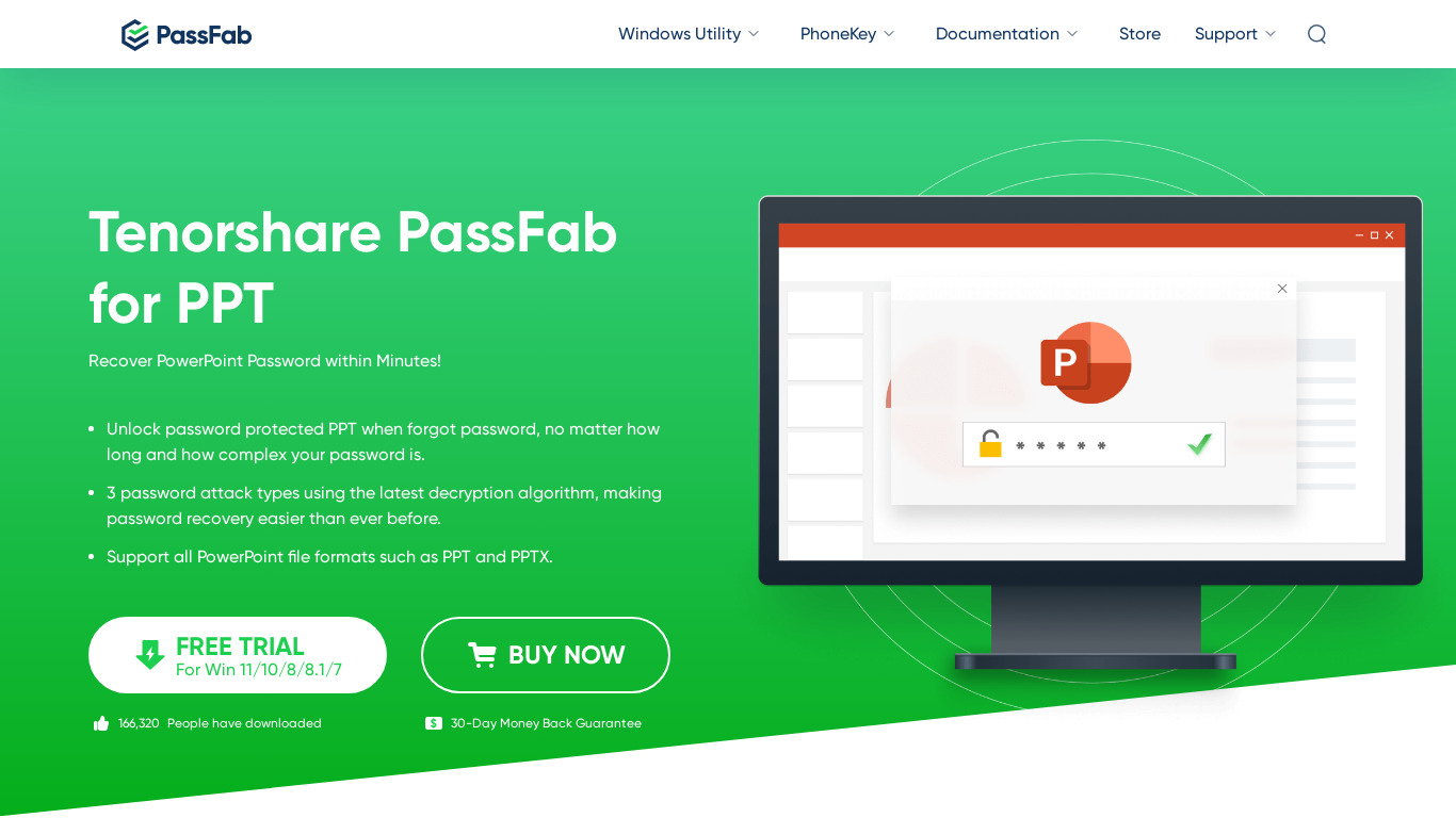 PassFab for PPT Landing page