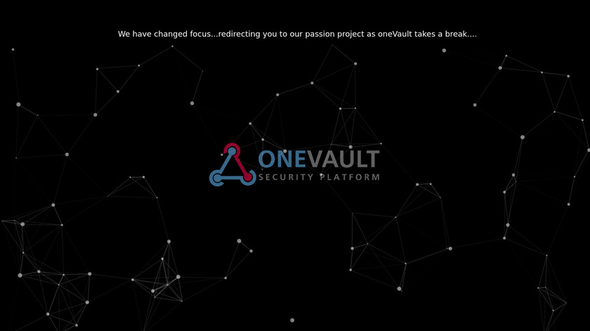 oneVault.tech Landing Page