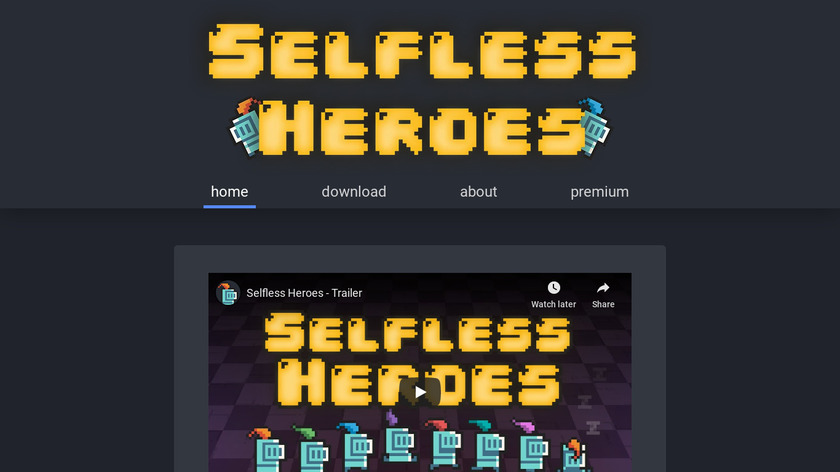 Selfless Heroes Landing Page
