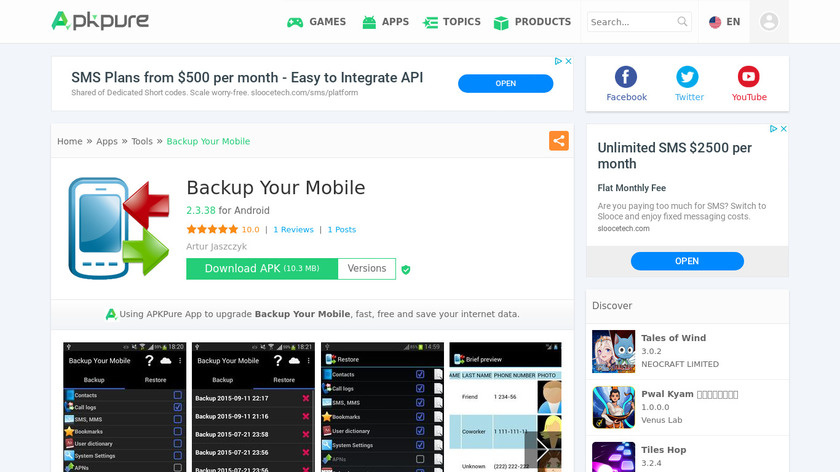 Backup Your Mobile Landing Page