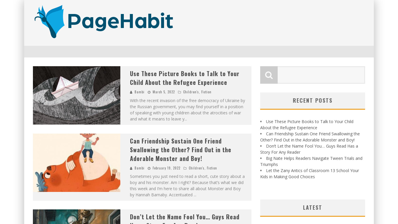 PageHabit Landing page
