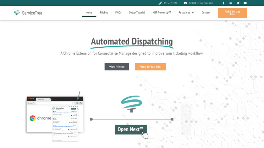 ServiceTree Landing Page