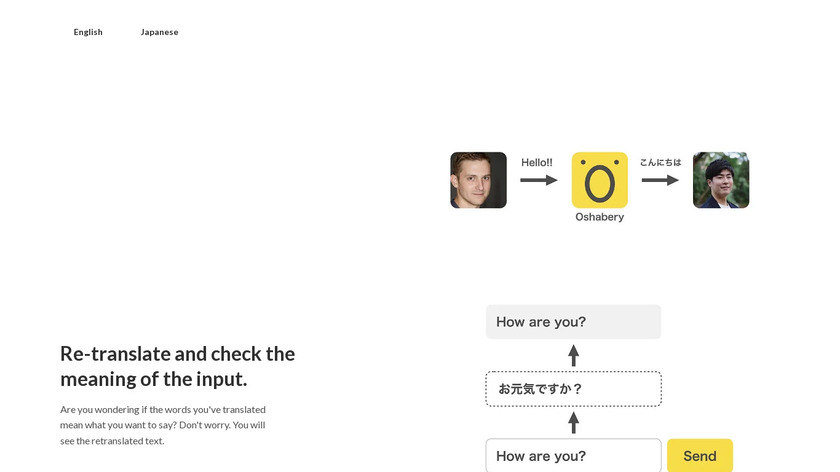 Oshabery Landing Page
