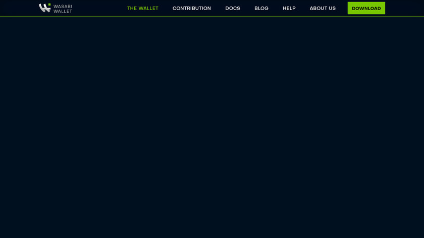 Wasabi Wallet Landing Page