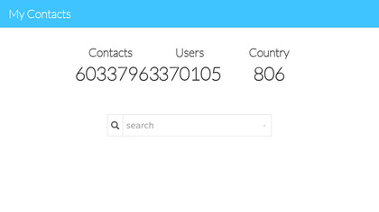 My Contacts by Captain Tushar image