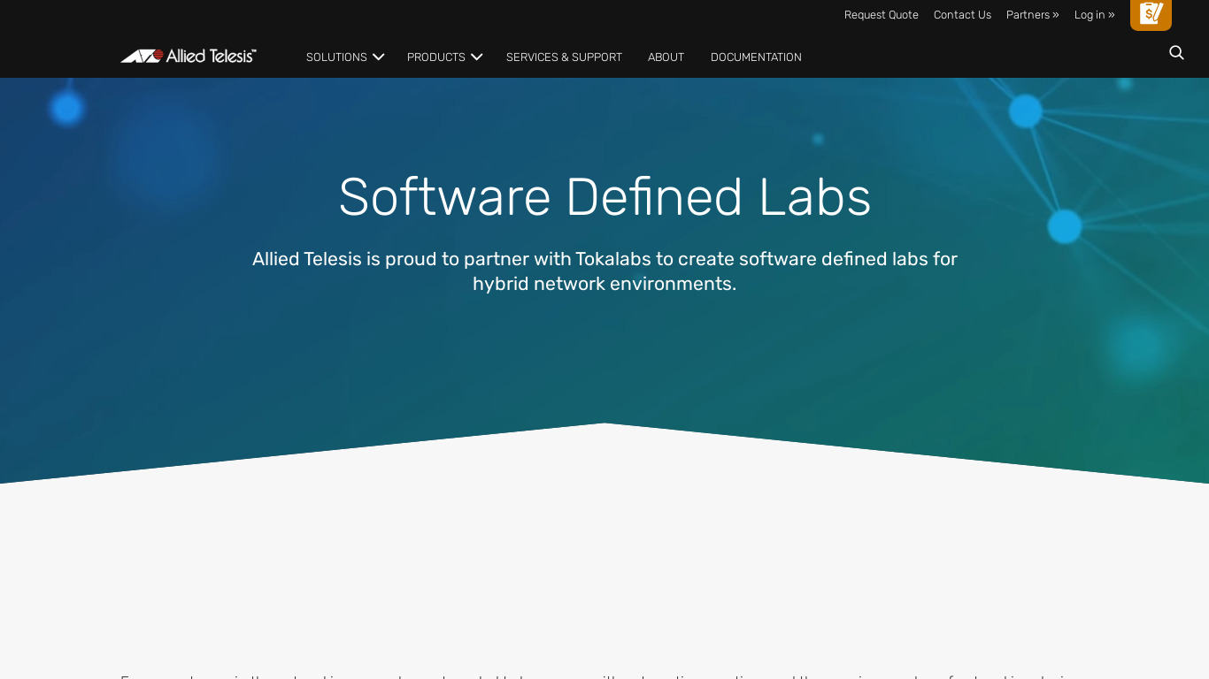 Software Defined Labs (SDL) Landing page
