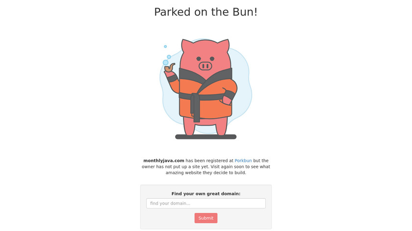 Monthly Java Landing Page