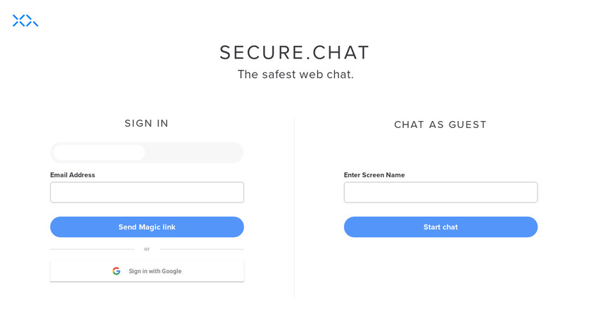 SecureChat Landing Page