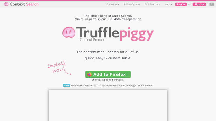 Trufflepiggy - Context Search Landing Page