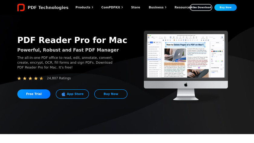 PDF Reader Pro Landing Page