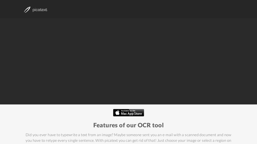 picatext Landing Page
