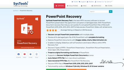 SysTools Powerpoint Recovery image